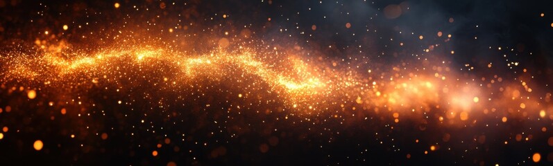 Lot of sparkles in the dark sky