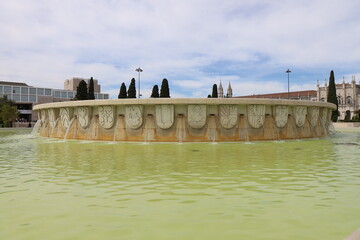 La place de l'empire, ville de Lisbonne, Portugal