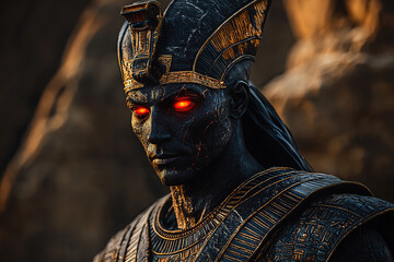 Egyptian deity. Demon Pharaoh