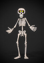 funny skeleton is saying what is going on