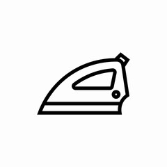 iron ironing icon sign vector