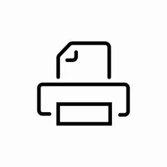 printer print icon sign vector