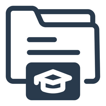 SCORM File on Learning Management System Vector Icon