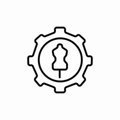 tailor settings icon sign vector