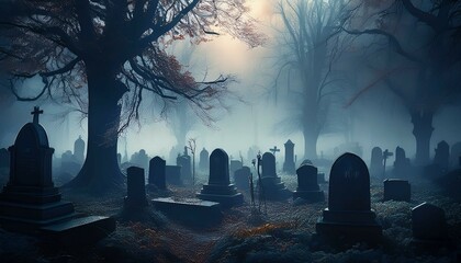 spooky halloween landscape