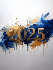 Nowy \Rok Artystyczna Kartka 2025