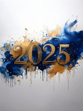 Nowy \Rok Artystyczna Kartka 2025
