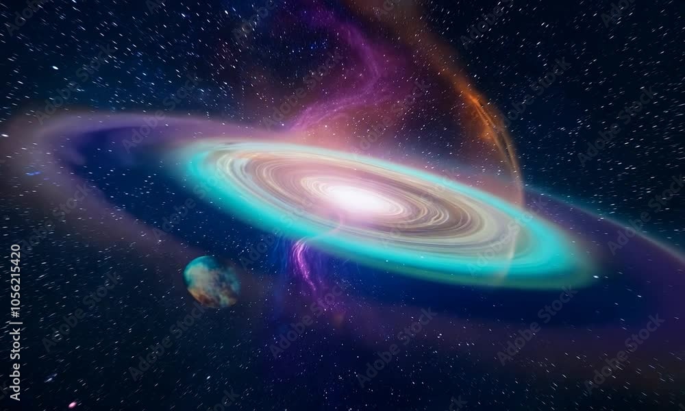 Wall mural space galaxy background