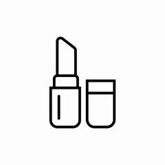 lipstick cosmetics icon sign vector