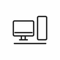 personal computer icon sign vector
