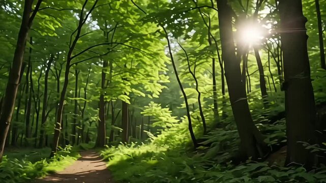 with white puffy fluffy cumulus cloud & cloudscape in tropical summer o horizon at daylight sunshine day,vedio Editors work edit concept walking vedio shot of Road through the forest in Thung Salaeng 