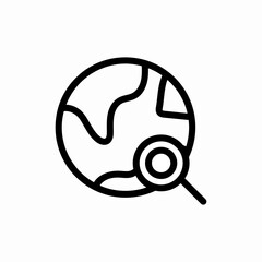 world global  search icon sign vector