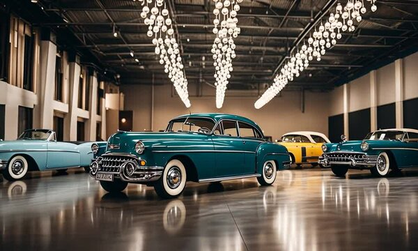 Museum and exhibition of classic cars.