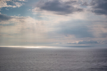clouds over the sea