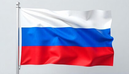 Obraz premium Elegant 3D Weaving of Russia’s Flag