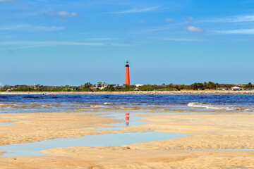 Lighthouse Ponce de Leon Inlet in New Smyrna beach, Florida