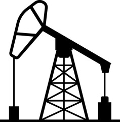 Oil extraction flat icon. Oil prices. Crude Oil Isolated. Oil Gas Symbol Photos, Images on the world market. Isolated vector illustration on transparent background.