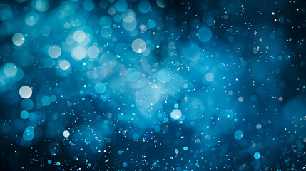Fototapeta premium Defocused abstract blue lights background . bokeh lights. concept.