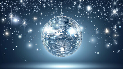 shiny disco ball with light 