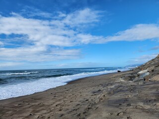 beach, sea, sky and sun all in one