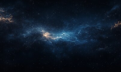 Fototapeta premium vast expanse of outer space filled with a dazzling backdrop of stars awaits offering ample copy space for your creative vision