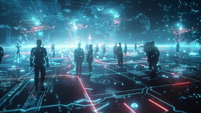 A team of players coordinating their movements flawlessly in a fastpaced multiplayer game thanks to a lagfree experience.