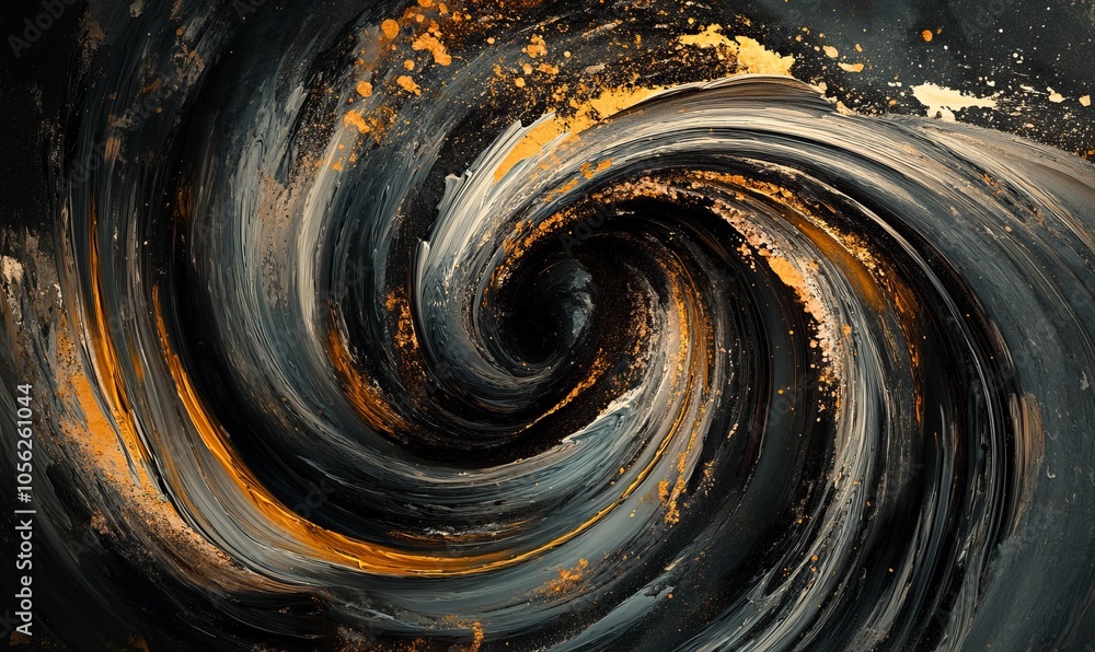 Poster abstract twisted text photo effect template