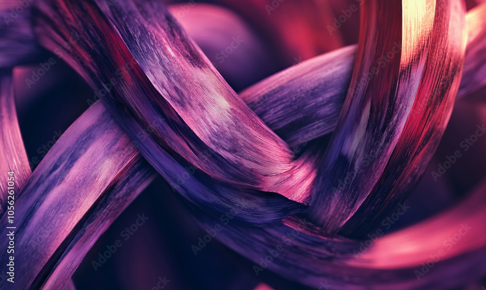 Poster abstract twisted text photo effect template