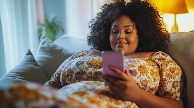 selective attention to the size and screen recording of smartphones Couch streaming live with her subscribers, this blogging influencer shares her life tales and tips for eating well and losing weight