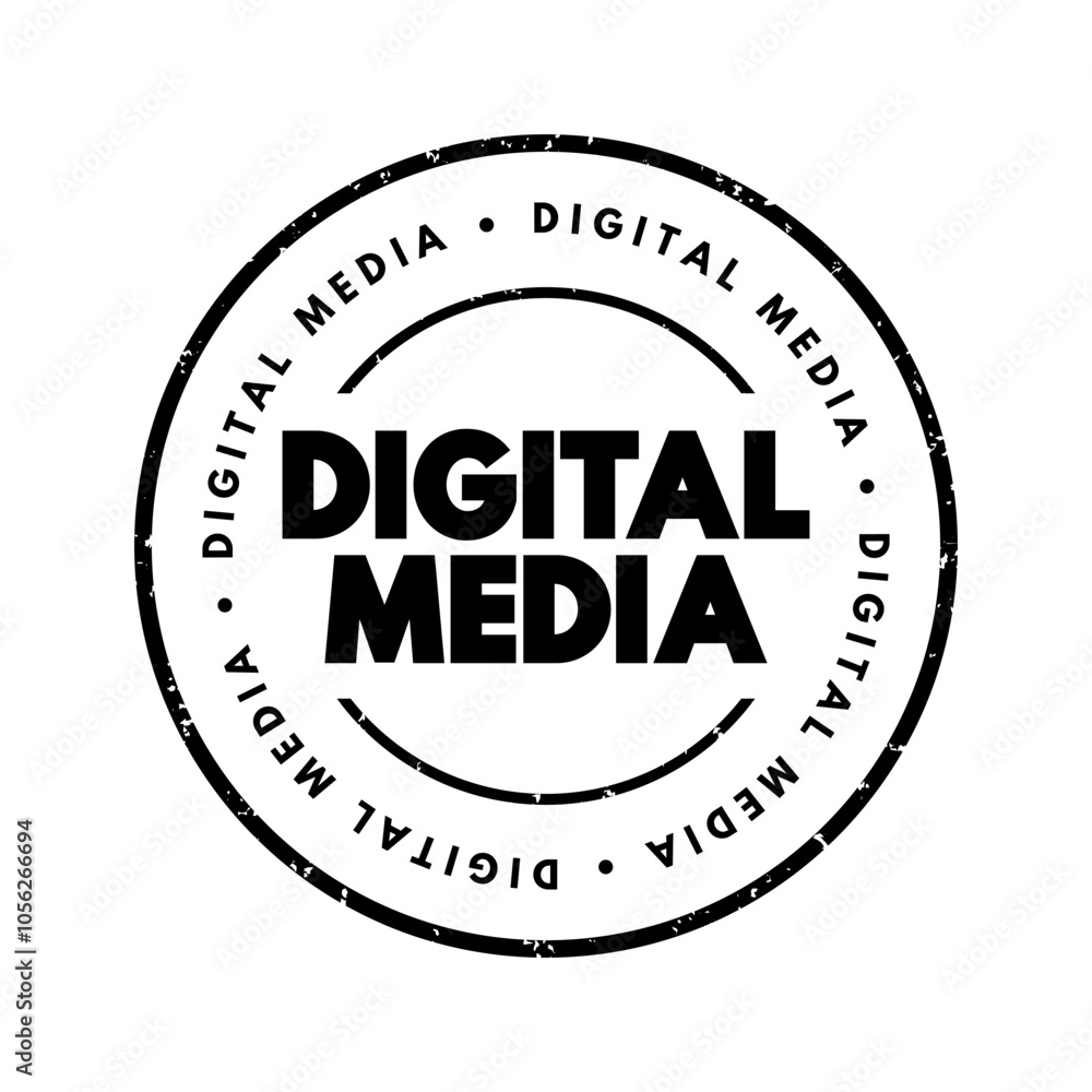 Poster digital media - any communication media that operate in conjunction with various encoded machine-rea