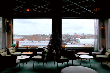 A room with a view over the city