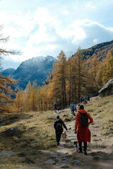 Fototapeta premium hiking in the mountains