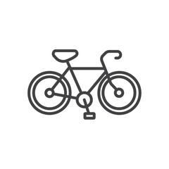 Bicycle icon Symbol mark in filled style