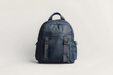 Naklejka premium Charcoal gray backpack neutral fashion mockup