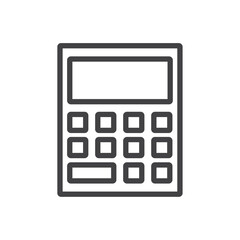Calculator icon Symbol mark in filled style