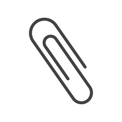 Clip icon Symbol mark in filled style