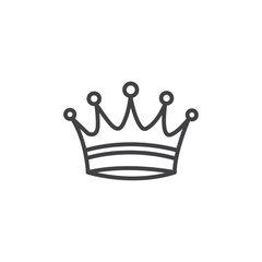 Crown icon Symbol mark in filled style