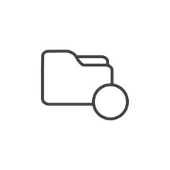 Create folder icon Symbol mark in filled style