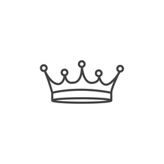 Crown icon Symbol mark in filled style