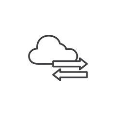 Data transfer icon Symbol mark in filled style