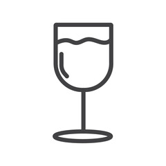 Drink icon Symbol mark in filled style