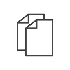 Duplicate icon Symbol mark in filled style