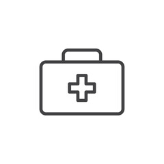 Obraz premium First Aid Icon Symbol mark in filled style