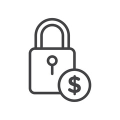 Fixed price icon Symbol mark in filled style