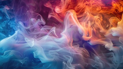 Fototapeta premium swirling liquid ink in water, forming smooth layers and laminar flow,