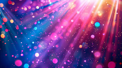 A fun concert or party scene with disco lights