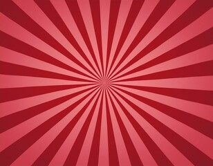 red sunburst with rays