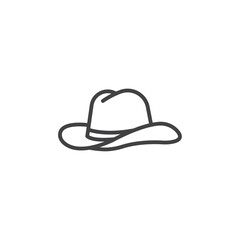 Hat Icon Symbol mark in filled style