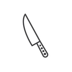 knife icon Symbol mark in filled style