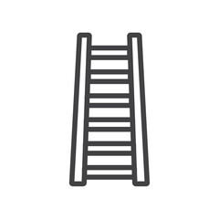 Ladder icon Symbol mark in filled style